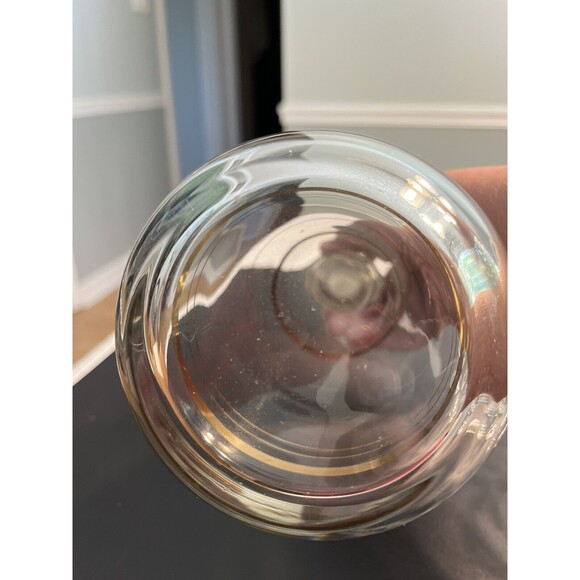 NOS Vtg Hand Made Crystal USSR 7pc Decanter Cordial Glasses 24k Gold Accent IOB - Picture 5 of 12